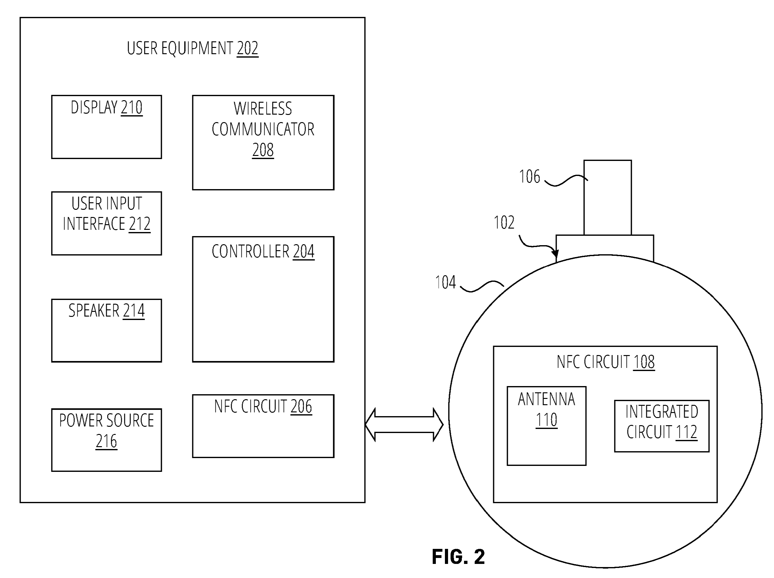 Patent Drawing of a NFC Enabled Smart Device