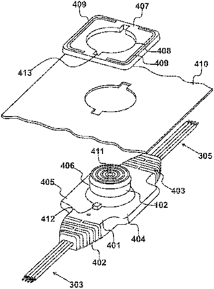 Patent Drawing of a Wearable Connector Interfacing to a Garment