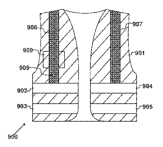 Patent Drawing of industrial PPE garment